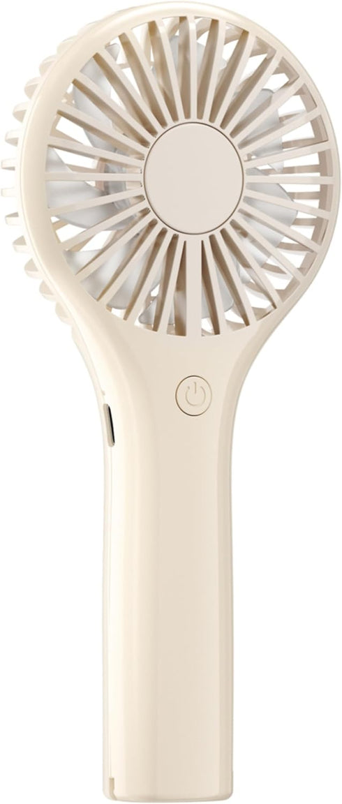 Handheld Fan, Portable Fan Mini Fan Powerful Hand Fan with 3 Speeds, USB Rechargeable Personal Fan, Makeup Lash Fan for Stylish Girls, Cute Small ...