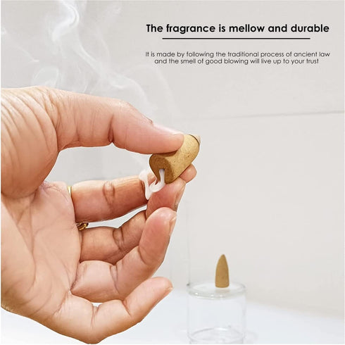 Premium Masala Back Flow Cones- NAQSH Masala Back Flow Natural Incense Cones Assorted 10 Fragrances with 8 Cones Each...
