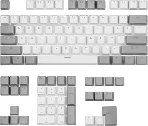 Happy Balls PBT Keycaps Backlit Cherry MX Keycap Set Doubleshot OEM Profile Translucent with Keycap Puller for US Layout 61 87 104 108 MX Switches...