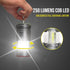 Lichamp 2 Pack LED Camping Lanterns, Battery Powered Lantern Flashlight COB Camp Light for Power Outages, Camping Supplies and Home Hurricane Supp...