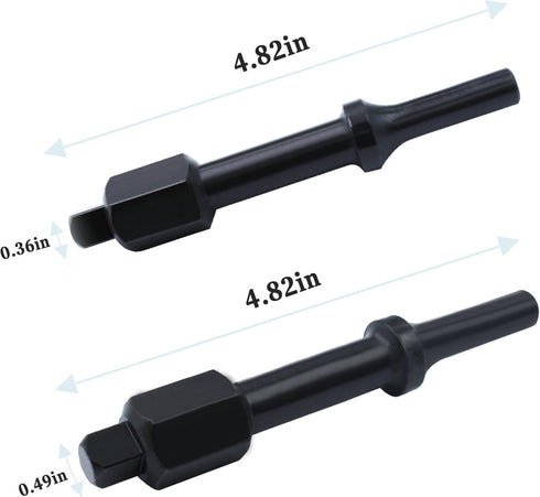 32029 Air Hammer Socket Adapter, 37315 3/8" & 37316 1/2" Shake 'n break Pneumatic Bolt Breaker Set,2-Piece...