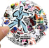 Taekwondo Stickers, 50Pcs Martial Arts Taekwondo Black Belt Self-Protection Stickers Decals for Laptop Water Bottle Cup Luggage Guitar Skateboard ...