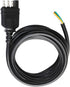 4 Way Trailer End Connector Wire 10 Feet Jacketed Cable, Heavy Duty 18AWG 4 Pin Trailer Light Plug Color-Coded Pure Copper, Trailer-Side Male End ...
