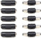 TEZONG 2.1mm X 5.5mm DC Power Adapter Connections, Female to Female Coupler, Male to Male Coupler Connector Gender Adapters for LED/CCTV Camera (5...