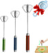 Semi-automatic Whisk, Stainless Steel Egg Beater, Hand Push Rotary Whisks Mixer Stirrer for Making Cream, Whisking, Beating and Stirring...
