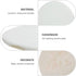 Sewroro Round Serving Platter Round White Ceramic Tiles DIY Painting Ceramic Plate Hand- painted Ceramic Tiles Porcelain Mixing Tray Artists Paint...