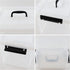 Plastic Bin with Lid, Mixed Size Latching Storage Box, 2 Packs, 6 Quart & 12 Quart...