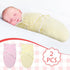 2 Pcs Preemie Swaddle Preemie Swaddle Wrap Adjustable Swaddle Blanket Preemie Cotton Swaddle Blanket for Preemie Boys Girls Sleep (Pink, Yellow)...