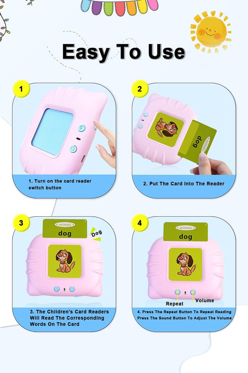 ABC 224 Sight Words Talking Flash Cards Alphabet Toy? Educational Pocket Speech Autism Therapy Sensory Toys?Letters Numbers Learning Flash Cards G...