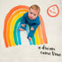 lulujo Baby First Year Milestone Blanket and Cards Set, A Dream Come True...