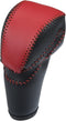 Gear Shifting Knob Cover Automatic Transmission Lever Trim for Honda Accord 9 2013-2017 Black Faux Leather Deep Red Line...