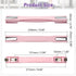 MroMax 2Pcs Luggage Handle 9.06" x 0.98" (L x W) Plastic Pull Handle Grip Replacement 230mm x 25mm for Luggage Suitcase Box Pink Tone...