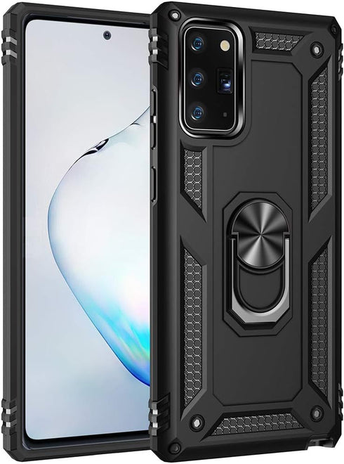 Military Grade Drop Impact for Samsung Galaxy Note 20 Case Note 20 5G Case 360 Metal Rotating Ring Kickstand Holder Armor Heavy Duty Shockproof Ca...