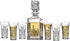 Godinger Mini Whiskey Decanter and Shot Glasses Barware Set - 10oz Decanter for Scotch Wine or Vodka - Dublin Collection...