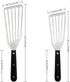 Fish Spatula, 2 Pack Stainless Steel Metal Spatula, Slotted Spatulas for Cooking, Flipping, Turning, Frying and Grilling...