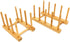 2 Pcs Household Kitchen Natural Bamboo Drain Dish Rack, Multifunctional Cup and Book Storage Rack, 8"(L) x 4.5"(W) x 4.2"(H), 6"(L) x 4.5"(W) x 4....