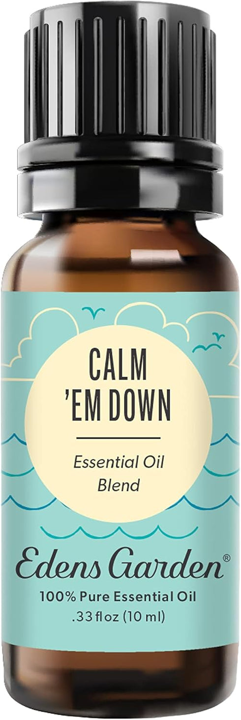 Edens Garden Calm 'Em Down OK for Kids Essential Oil Synergy Blend, 100% Pure Therapeutic Grade (Undiluted Natural/Homeopathic Aromatherapy Scente...