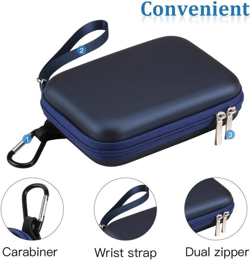 AGPTEK EVA Shockproof Hard Drive Carrying Case,Travel Carrying Case for 2.5-inch Portable External Hard Drive-Transcend 1 TB,2TB, Kingston MLWG2, ...