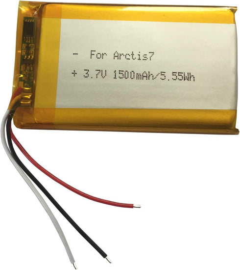 3.7V 503759 1500mAh Rechargeable Lithium Ion Polymer Battery Replacement for Steelseries Arctis 1 Arctis 3 Arctis 7,7X,7P,7P+ Wireless Gaming Head...