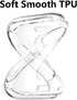 HANKN 2 Pack Clear Case for Apple Watch Series 9 8 7 45mm / Series 6 5 4 Se 44mm Case, Soft TPU Cover Shell Shockproof Iwatch Bumper [No Front Scr...