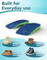 3/4 Length High Arch Support Insoles, QBK Plantar-Fasciitis Insoles for Flat Feet, Overpronation,Metatarsalgia, Walking and Standing with All-Day ...