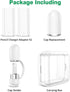 iMangoo 2 Pack Lightning Charging Cable Adapters for Apple Pencil 1st Generation Magnetic Replacement Cap Silicone Protective Cap Holder for iPad ...