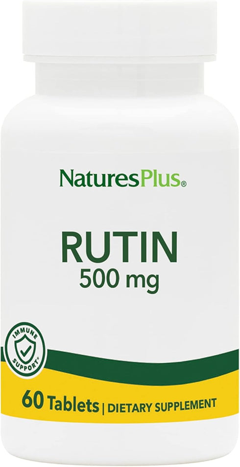 NaturesPlus Rutin 500 mg - 60 Vegetarian Tablets - Vascular & Blood Health Bioflavonoid Supplement - Supports Healthy Capillaries - Antioxidant - ...