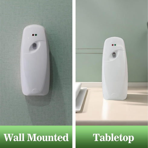 Automatic Air Freshener Spray Dispenser for Bathroom Restaurant Wall Mounted or Free Standing, White...