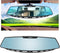 Car Rear View Mirror, 12" Wide Angle Universal Curve Convex Rearview Mirror Interior Clip On Original Mirror (Blue Mirror)...