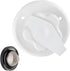 RecPro RV White City Water Fill Inlet Flange Brass with Check Valve | Made in America (No Hose Elbow)...