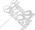 Silver Glitter 21st Birthday Cake Topper - 21st Party Decoration...