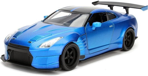 Jada Toys Fast & Furious 1:24 2009 Brian's Nissan GT-R R35 Ben Sopra Die-cast Car, Toys for Kids and Adults Blue...