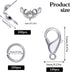 Lobster Clasps for Jewelry Making, 500 Pcs Jewelry Making Supplies Includes 100 Pcs Lobster Claw Clasps, 200 Pcs Open Jump Rings and 200 Pcs Bead ...