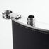 Stainless Steel American Flag Flask, Soft Touch Cover Liquor Flasks 8oz | Leak Proof Black PU Leather Heavy Duty Hip Set, Includes Funnel...