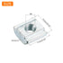uxcell 60Pcs M4 T Nut Tee Sliding Slot Nuts, T-Slot Nut Hammer Nut Block Square Nuts Fastener Carbon Steel Nickel Plated for Aluminum Extrusion Pr...