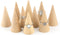 AUEAR, 10 Pack Wood Cone Ring Holder Finger Jewelry Display Stand DIY Craft Wooden (Natural, Vertical Shaped)...