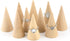 AUEAR, 10 Pack Wood Cone Ring Holder Finger Jewelry Display Stand DIY Craft Wooden (Natural, Vertical Shaped)...