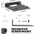 WISDING Small Floating Shelves, 6'' Wall Metal Speaker Mount Shelves for Bluetooth Speaker, Webcam, Cell Phones, Mesh Router, Toy Display Shelf Sp...