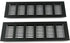 Geesatis 2 Pcs Louvered Ventilation Grille Air Vent for Cabinet Shoe Cabinet Hardware Accessories Ventilation Cover, with Mounting Screws, Black, ...