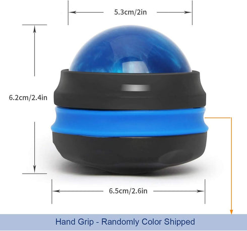 Coolrunner Massage Ball, Manual Roller Massager, 2-Pack Handheld Self Massage Therapy and Relax Full Body Tools for Sore Muscles, Shoulders, Neck,...