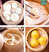 100pcs Air Fryer Liners, 10 inches Bamboo Steamer Liners, Premium Perforated Parchment Steaming Papers, Non-stick Steamer Mat Liner for Air Fryers...