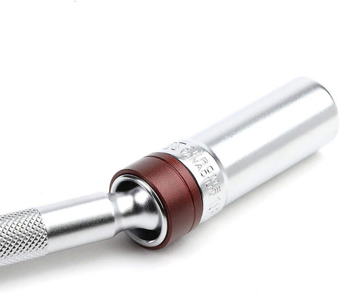 DNA Motoring TOOLS-00100 Spark Plug Swivel – 6 in, 360 Degree Ball Swivel w/Chrome Plated Finish, Knurled Shaft...