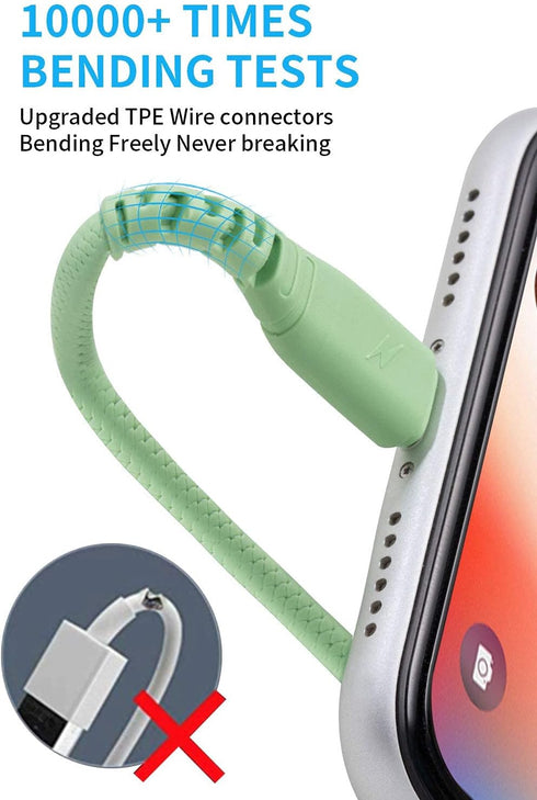 Cabepow iPhone Charger 3ft 3Pack, Lightning Cable 3 Foot, iPhone Charging Cord 3 Feet 2.4A USB Cables Compatible with iPhone 11 Pro Max/Xs/XR/X/8 ...