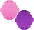 2 Pcs 19 Cavities Honeycomb Silicone Cake Molds FineGood Muffin Cookie Baking Pan Candy Soap Making Divided Moulds-Pink & Purple...