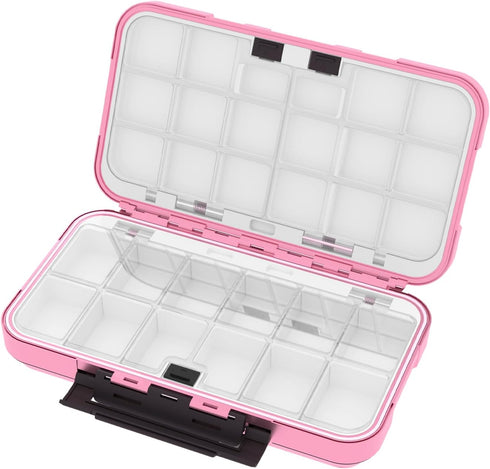Portable Small travel Jewelry Box Organizer case pink with earrings necklaces storage,trendy Gifts for kids girls teenage women and Mom in birthda...