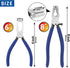 2 Pcs Glass Breaking Pliers and Breaker Grozer Pliers Set, Glass Pliers with Rubber Tips Glass Cutting Tool Kit for Stained Glass Cutting Mosaics ...