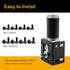 370 Mounting Bracket for DC Worm Gear Motor, Durable Single-Side Holder with M4 Screw, Compatible with 32GZ370/40GZ495/40GZ868/42GZ495 Motors - DI...