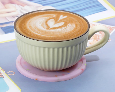 ONLYKXY 3pcs Luminous Silicone Coaster Bar Coaster Modern Cup Drink Mat Plate Creative Rug Mug Pad for Outdoor Table Cold Hot Drink Coffee Tea Kit...