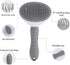 Self-Cleaning Slicker Brush for Dogs and Cats, Hair Cleaner Brush, Shedding and Dematting Grooming Comb, Pet Grooming Brush-Pink...
