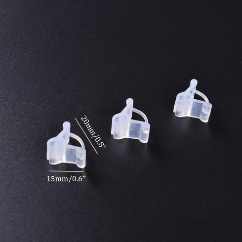 Teensery 100 Pcs Plastic Plant Grafting Clips Vegetables Flower Fruits Vine Grow Upright Clip Mini Gardening Tools...